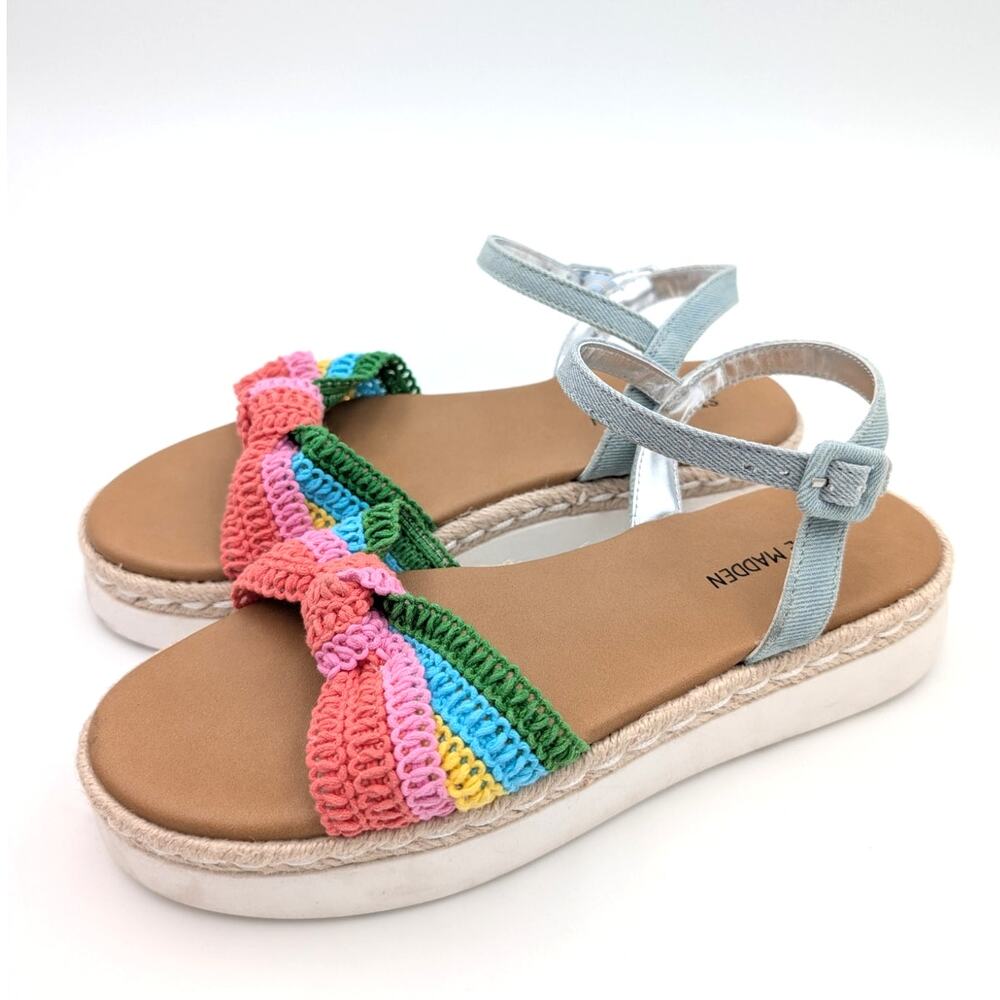 Steve Madden Jameliaa Woven Slingback Sandals Women's Multi Size US5M EU36